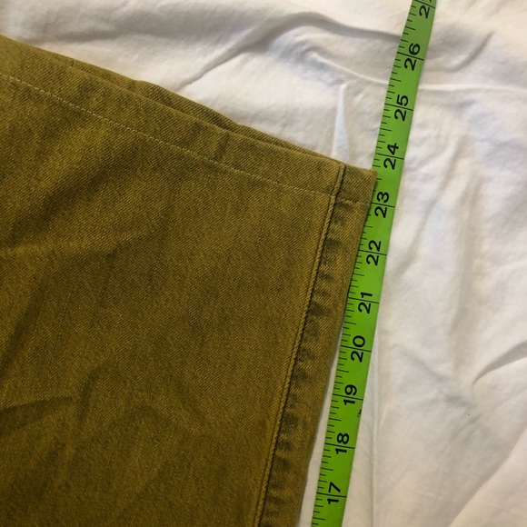 Levi’s Retro Color Washed 501 CT (Customized Tapered) Yellow Jeans Mens 40x24 - Picture 9 of 13